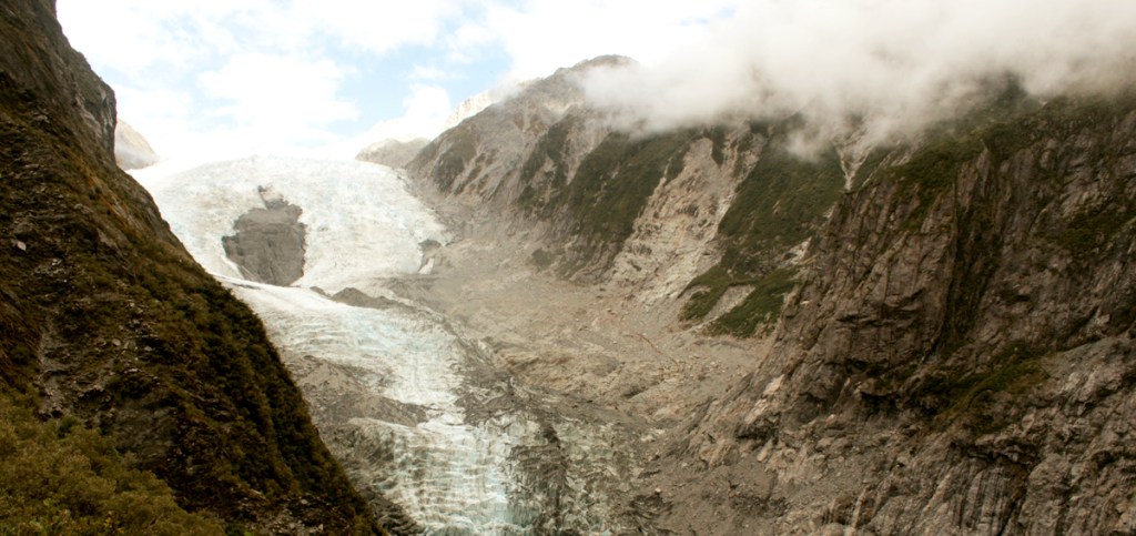 Océan et montagne : Le glacier de Franz&nbsp;Joseph