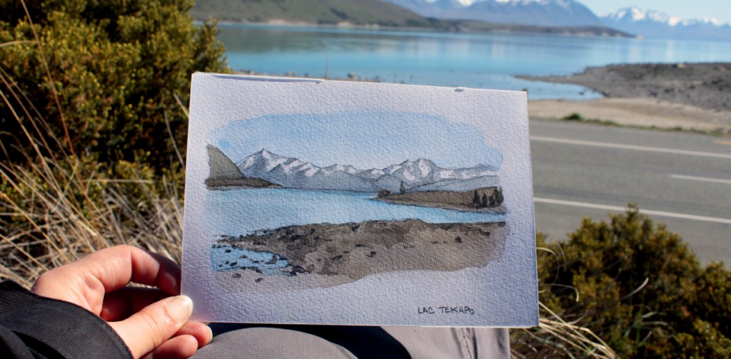 Le lac Tekapo, au centre de l’île du&nbsp;sud