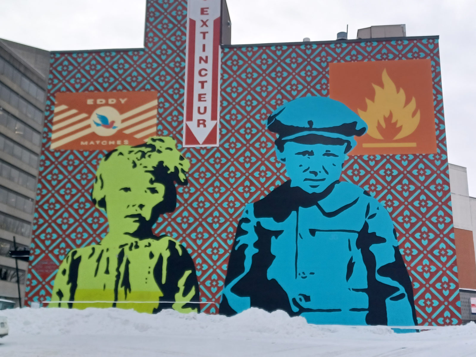 Mural au quartier Hull - Gatineau